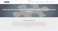 Desktop Screenshot of intrinsicinstitute.com