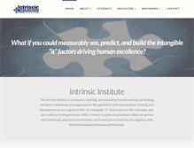 Tablet Screenshot of intrinsicinstitute.com